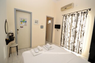 standard double room agistri holidays bed